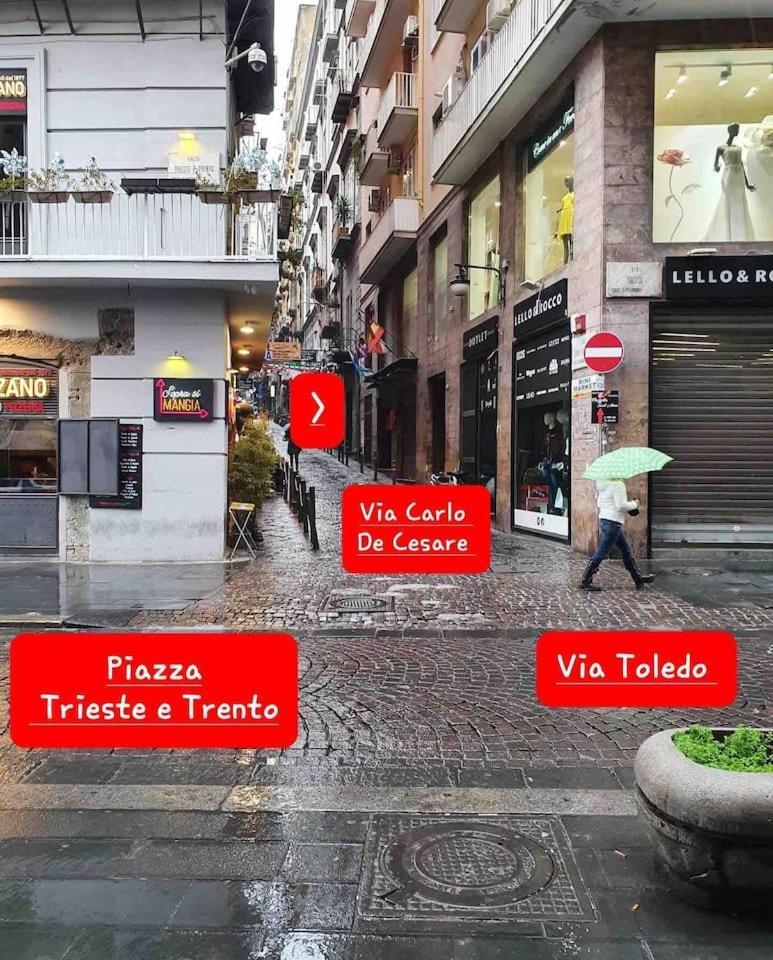 Traversa Toledo, Intero Appartamento Al Plebiscito Napels Buitenkant foto